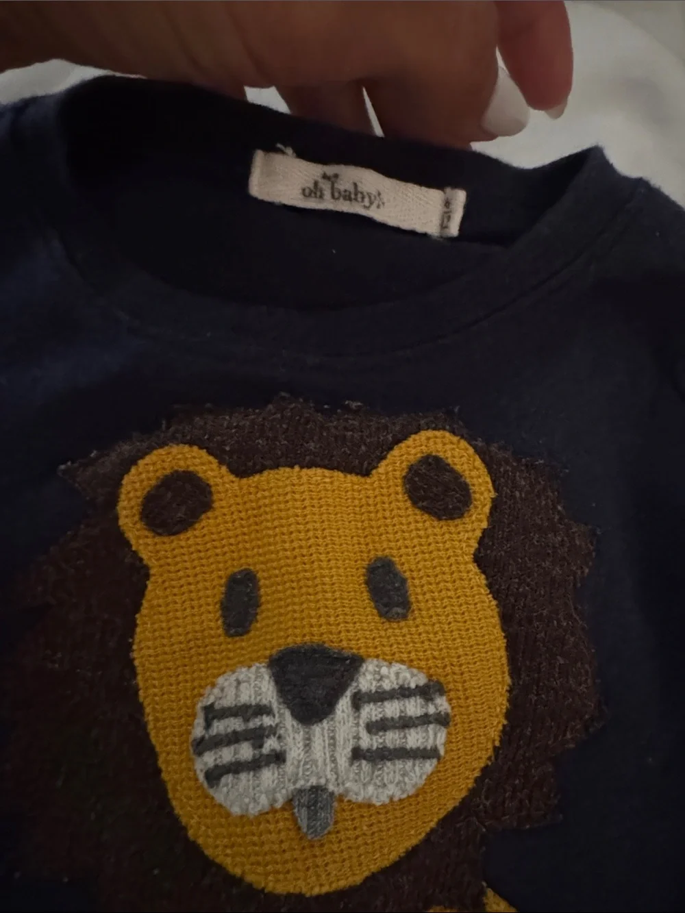Oh Baby! 2 piece matching set combo 6-12 months. Lion and bear outfit. Worn once
